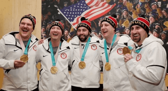How did the American Gold Medal Team promote the curling sport?
