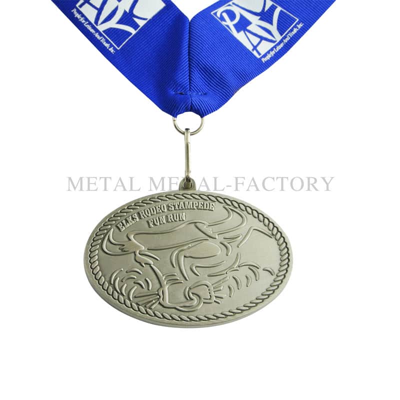 Anita wins the award medal in Montgomery Half 5k RUN