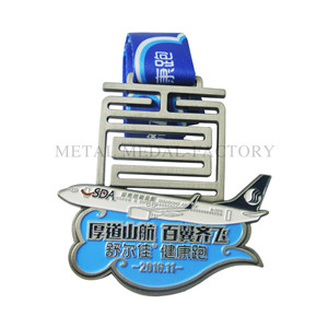 Cutout Soft Enamel Healthy Running Medals For Sale