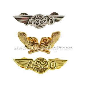 best enamel pin manufacturer custom high quality gold silver air force lapel pin badge