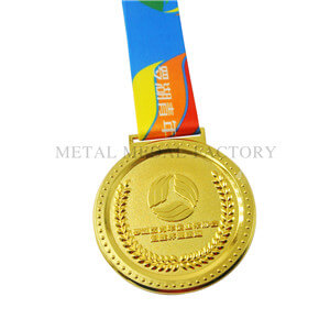 Round Shape Running Personalized Gold Medals
