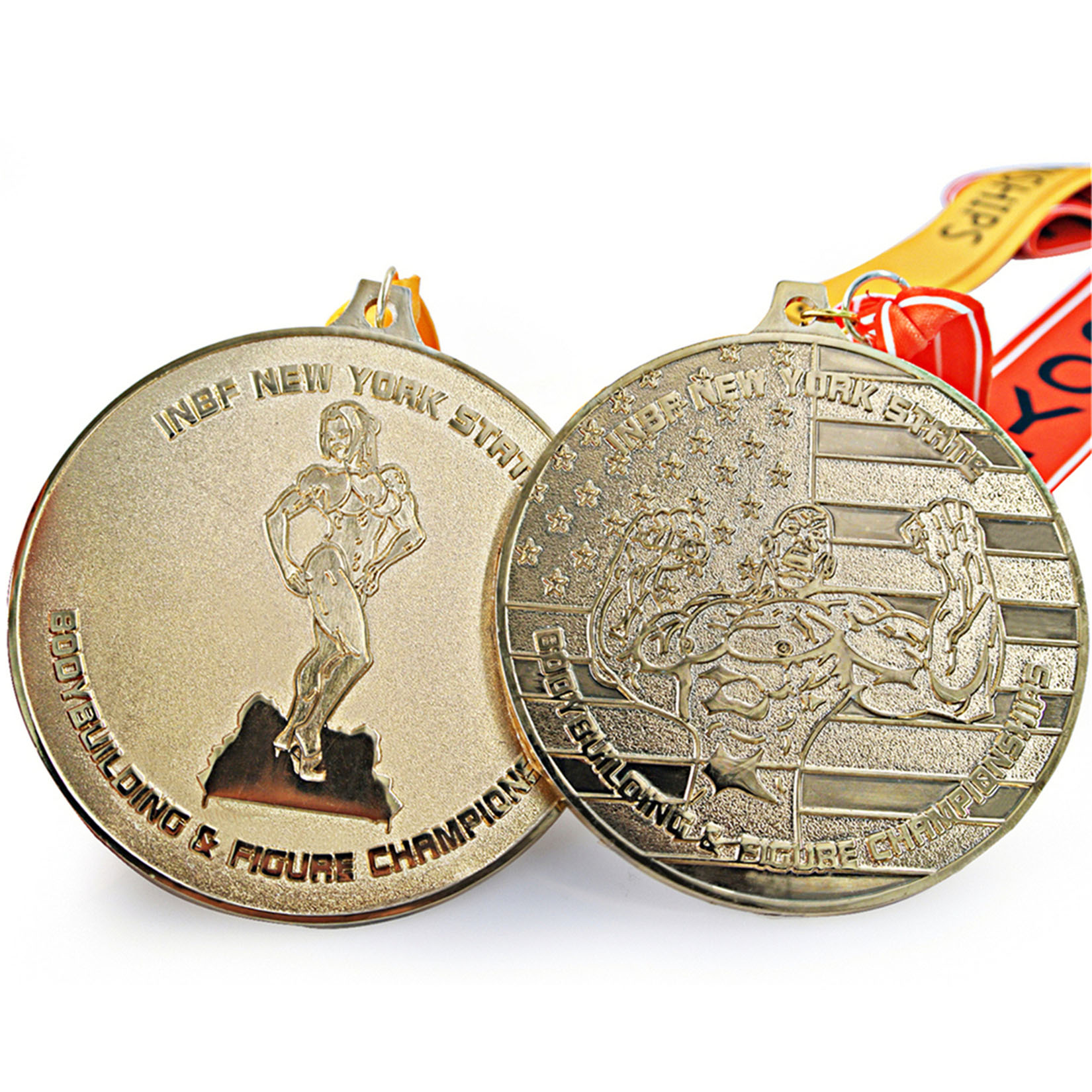 Custom Metal Gold Plating HardBody Champion Medal With Your Logo