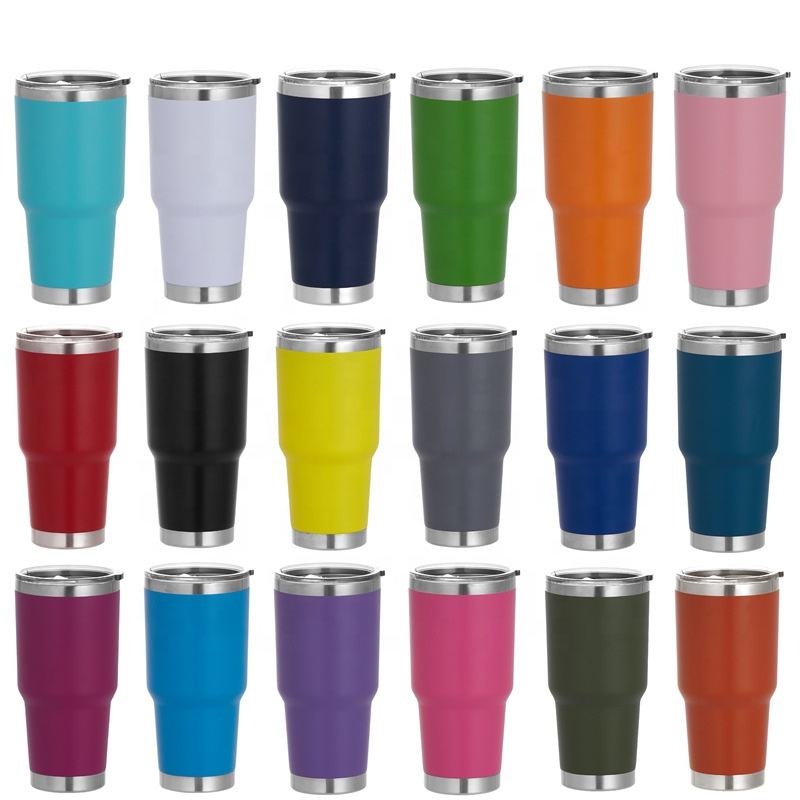 Custom logo Double Wall Stainless Steel Tumblers 30oz Insulated Wine Tumbler Cup 30oz