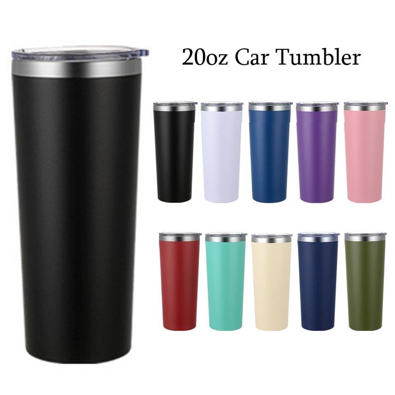 22oz Car Tumbler New Style 650ml Creative Stainless Steel Taper Car Cup Double Wall Thermal Ice Cups Eco-Friendly Wholesale Cups