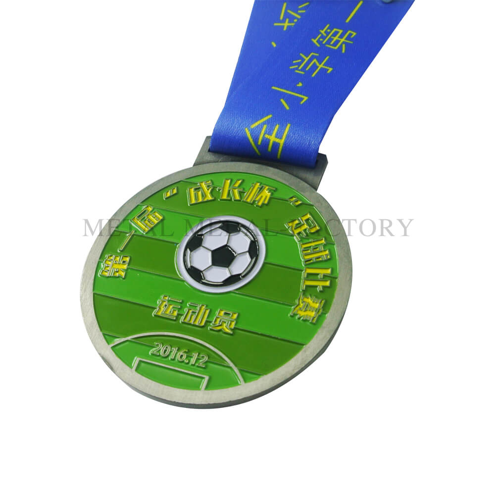 Custom football champion winner medal