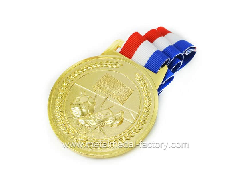 The custom  gold medal.