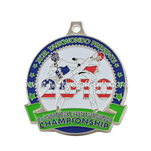 Promotional fancy Custom Metal  logo sport taekwondo medal