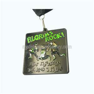 Black Nickel Custom Production Metal Award Medal