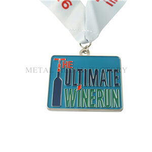 The Ultimate Wine Run Custom 2D Medal With Ribbon