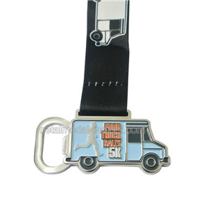 Custom Car Shape Souvenir Bottle Opener Medal