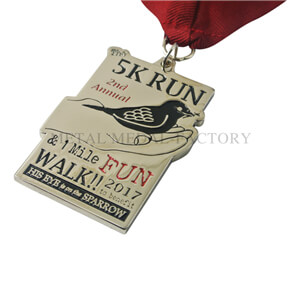 High Quality Sports Medals For 5K # 1Mils Run