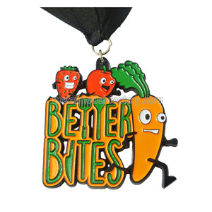 High Quality Souvenir Medals With Many Cute Fruit