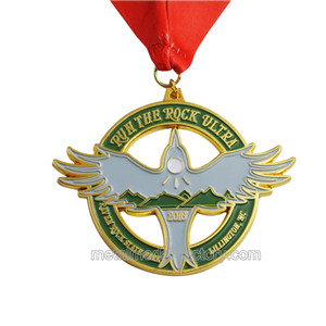 custom cutout hollow gold medal like eagle