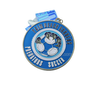 Custom Predators Soft Enamel Football Medals