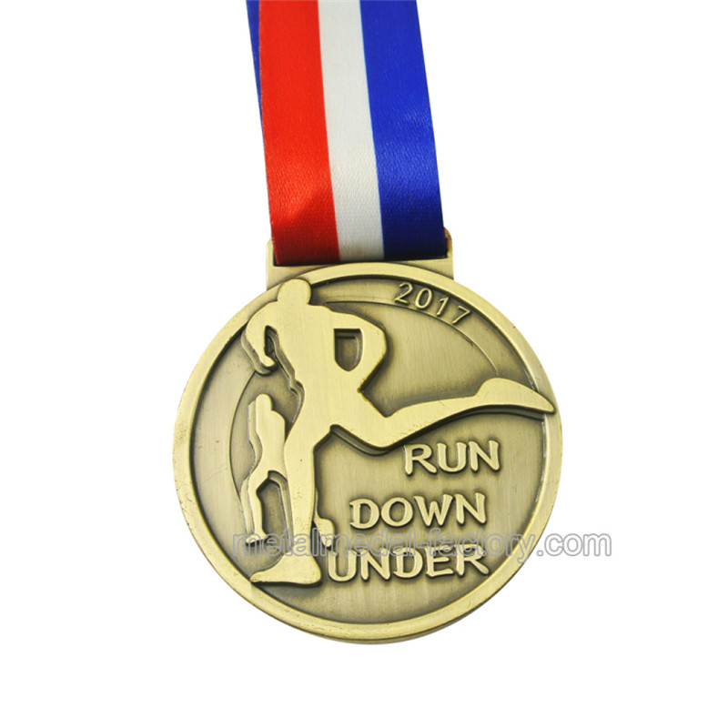 Custom Double Side Stamped Medal Without Color