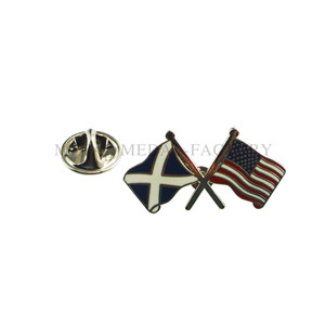 Custom Hard Enamel American Flag Lapel Pin