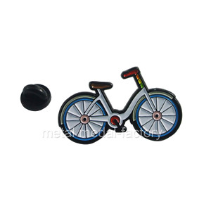 New design bicycle shape custom cloisonne pins