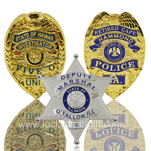 Custom police metal badge, police metal badge custom,military sheriff badge no minimum order